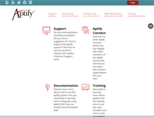 Tablet Screenshot of community.aptify.com